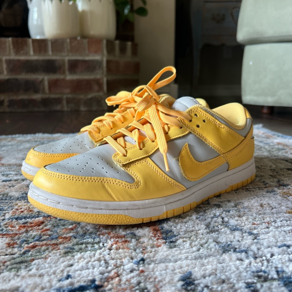 yellow nike dunk lows
